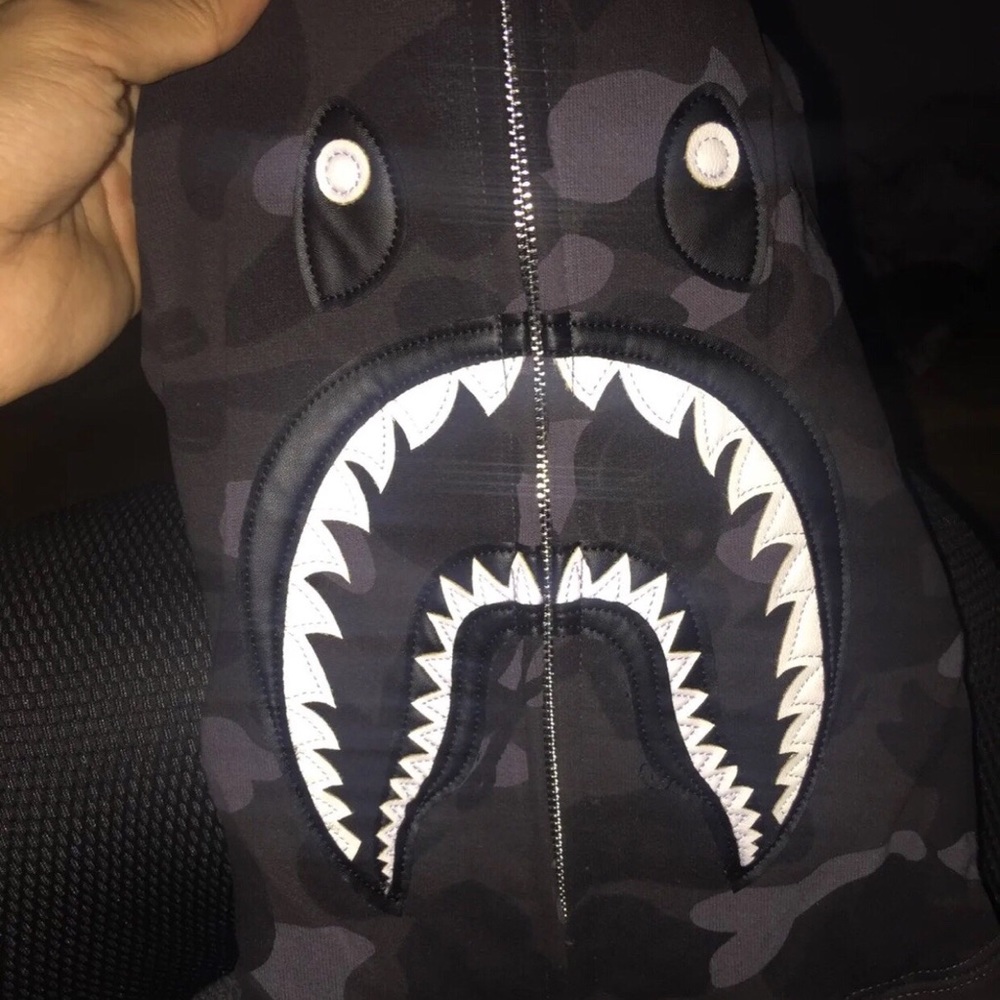 Bape x neighborhood shark hoodie full zip